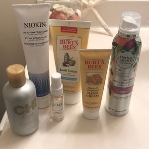 Hair/skin care lot - Dove, CHI, Burt’s Bees, etc